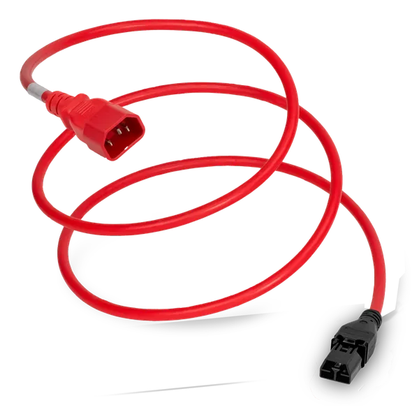 C14 to SDG400 14AWG SJT / 1.5mm H05VV-F 15A/250V 1M Red Power Cord