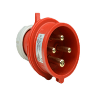 IEC 309 Red Splash Proof Plug 420P6S