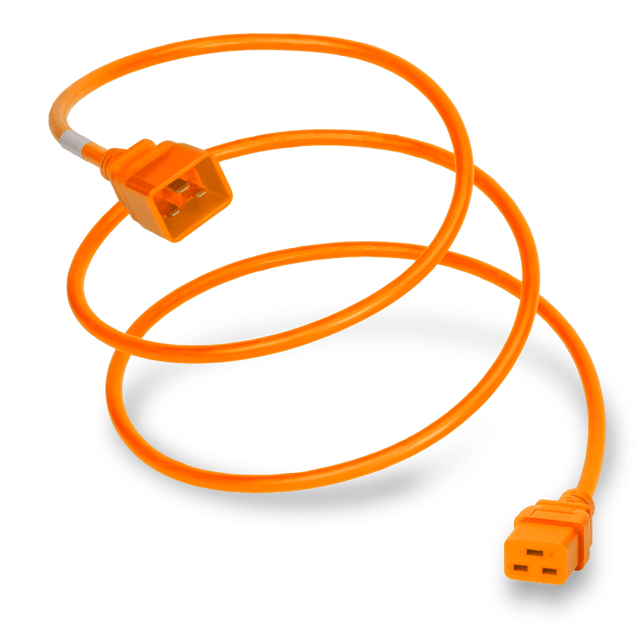 Plug (Male) : IEC 60320 C20 Connector (Female) : IEC 60320 C19 Color : Orange