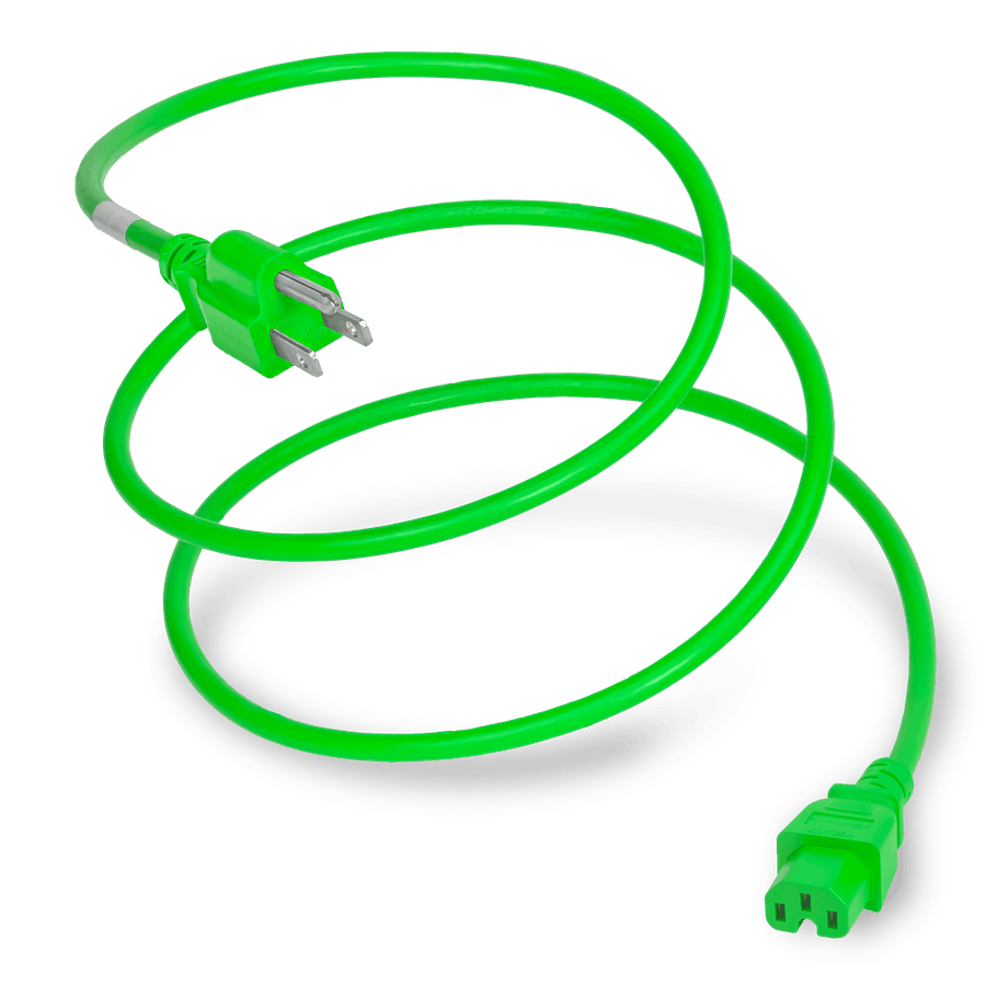 Plug (Male) : NEMA 5-15P Connector (Female) : IEC 60320 C15 Color : Green