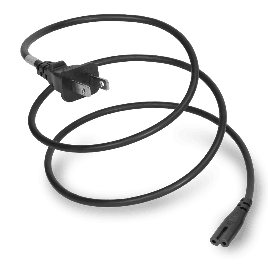 1FT Black Lamp Cable NEMA 1-15P to IEC320 C7 15A 125V