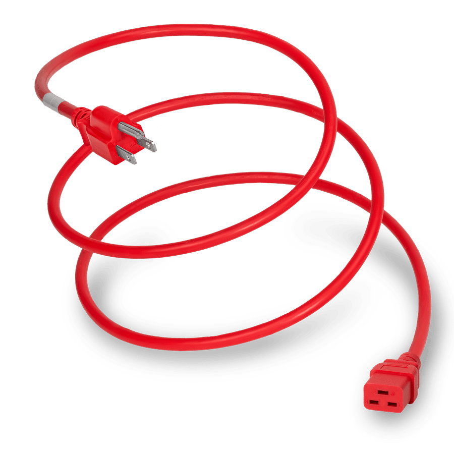 6FT NEMA 5-15P to C19 15A 125V RED