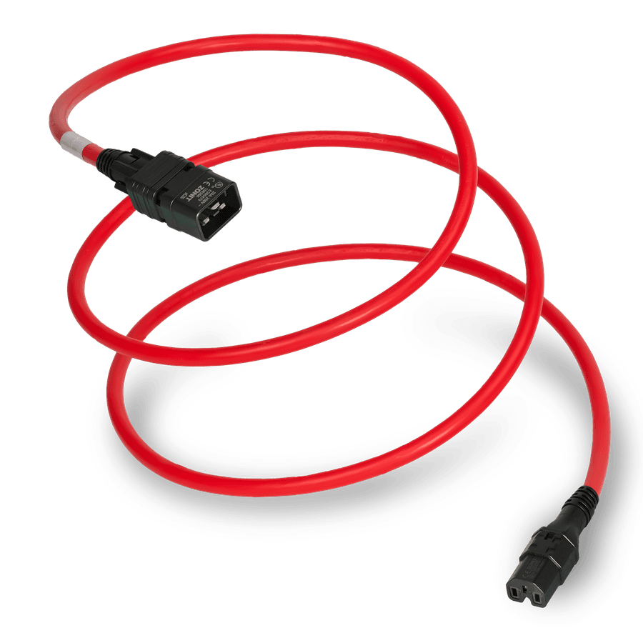 Z-Lock+ locking power cord, red