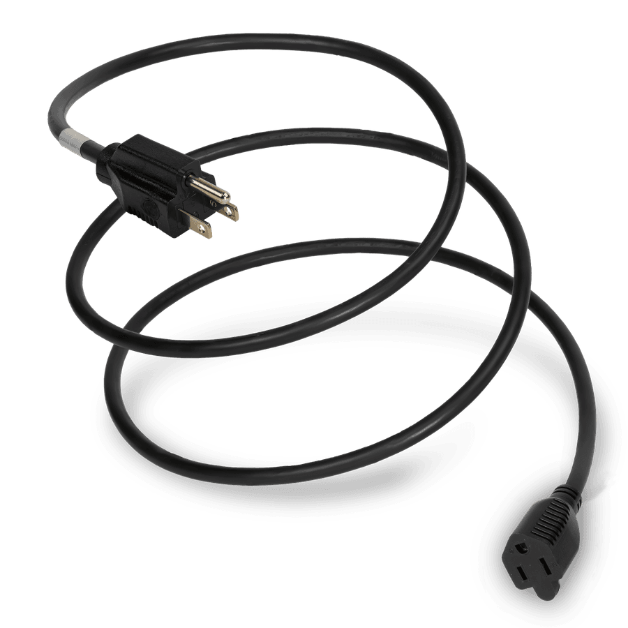 6FT Black Extension Cable NEMA 5-15P to NEMA 5-15R 13A 125V