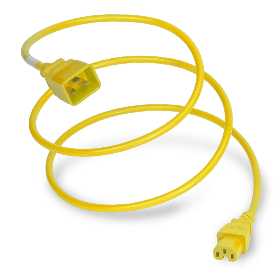Plug (Male) : IEC 60320 C20 Connector (Female) : IEC 60320 C15 Color : Yellow