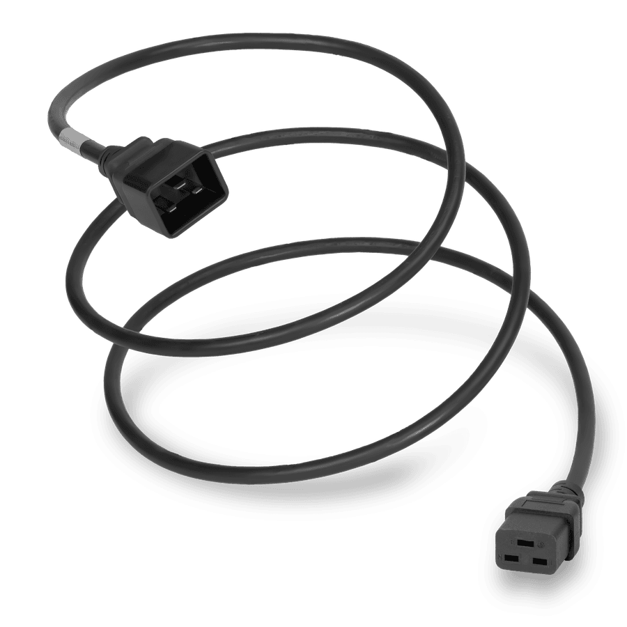 Plug (Male) : IEC 60320 C20 Connector (Female) : IEC 60320 C19 Color : Black