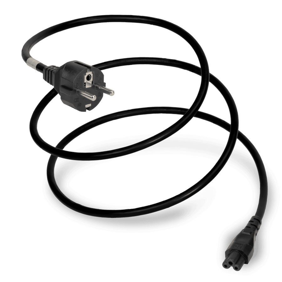 2M Black European Shuko CEE7/7 to IEC320 C5 2.5A 250V
