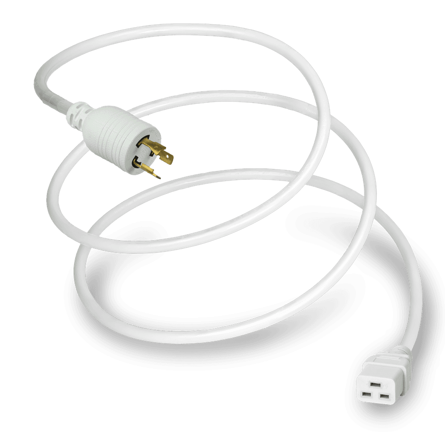 8FT White Standard NEMA L6-20P to IEC320 C19 20A 250V
