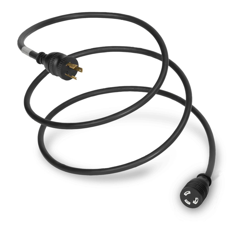 3FT Black Extension Cable NEMA L5-30P to NEMA L5-30R 30A 125V