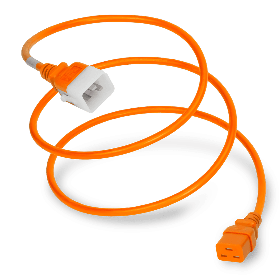 Plug (Male) : IEC 60320 C20 Locking (P-Lock) Connector (Female) : IEC 60320 C19 Color : Orange