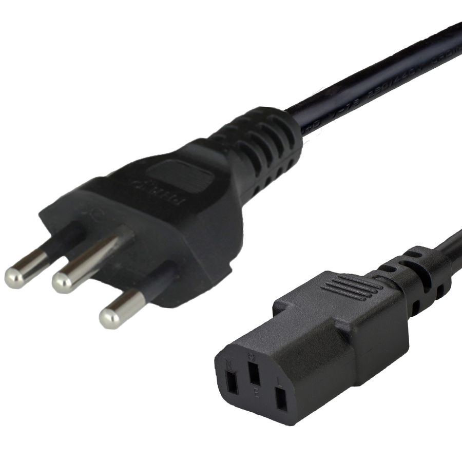 6FT Black Type J Switzerland SEV1011 to IEC320 C13 10A 250V