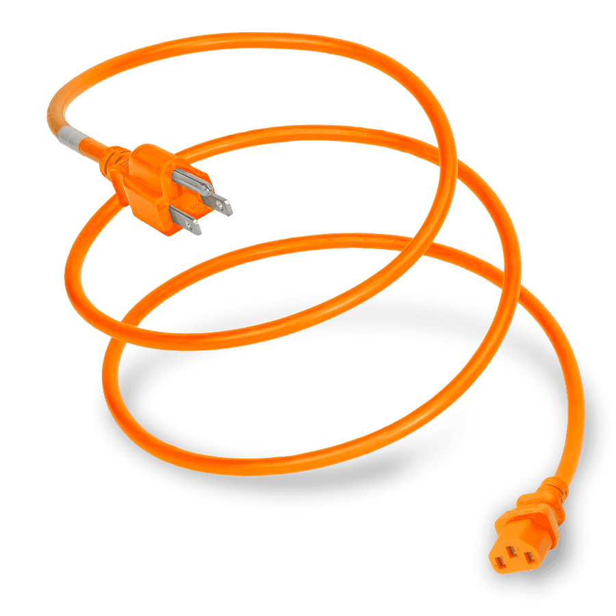 Plug (Male) : NEMA 5-15P Connector (Female) : IEC 60320 C13 Color : Orange