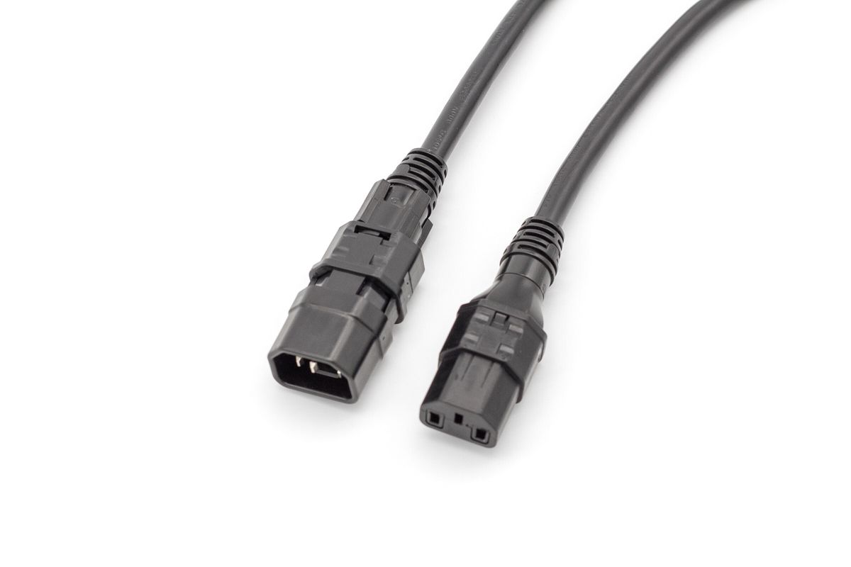 Zonit Z-Lock+ zC14 to zC13 locking power cord, black