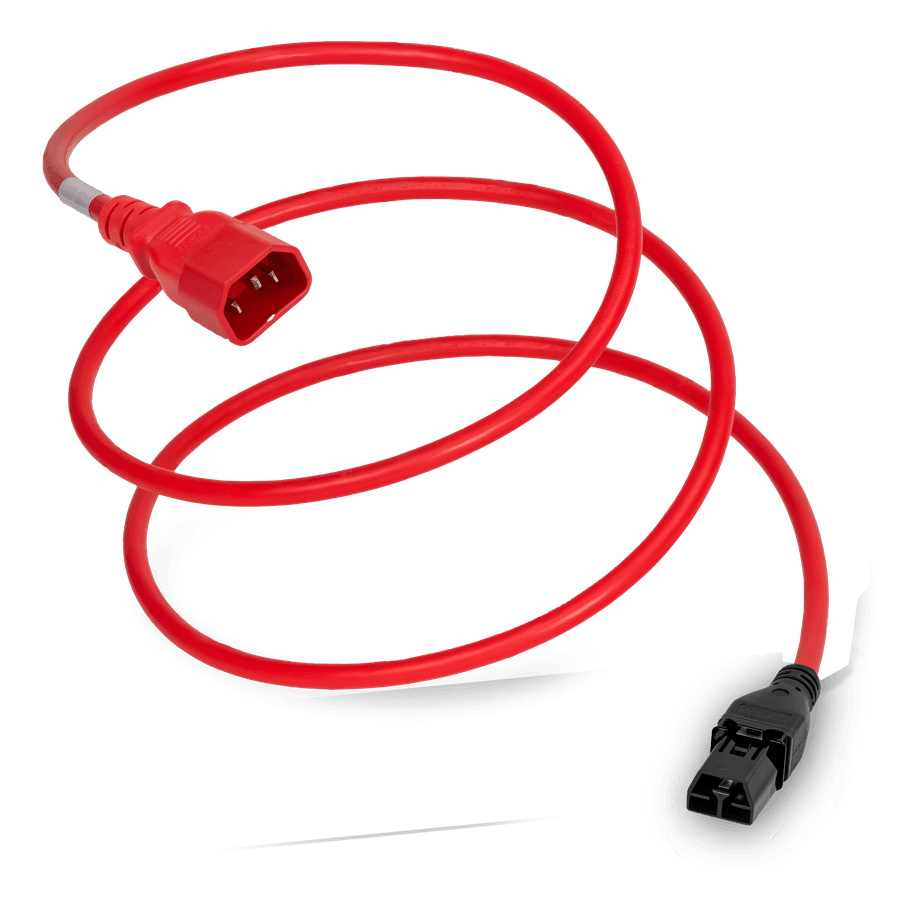 C14 to SDG400 14AWG SJT / 1.5mm H05VV-F 15A/250V 1M Red Power Cord