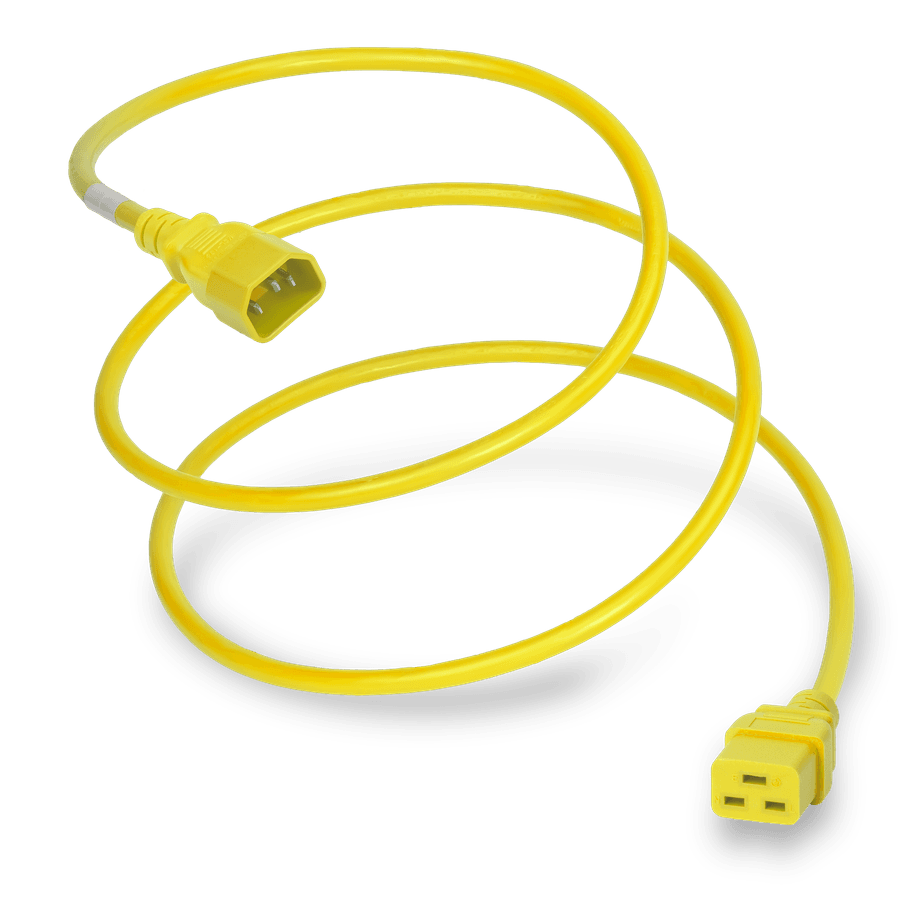 Plug (Male) : IEC 60320 C14 Connector (Female) : IEC 60320 C19 Color : Yellow