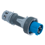 IEC 60309 60A 250V Single-phase BLUE plug, IP67