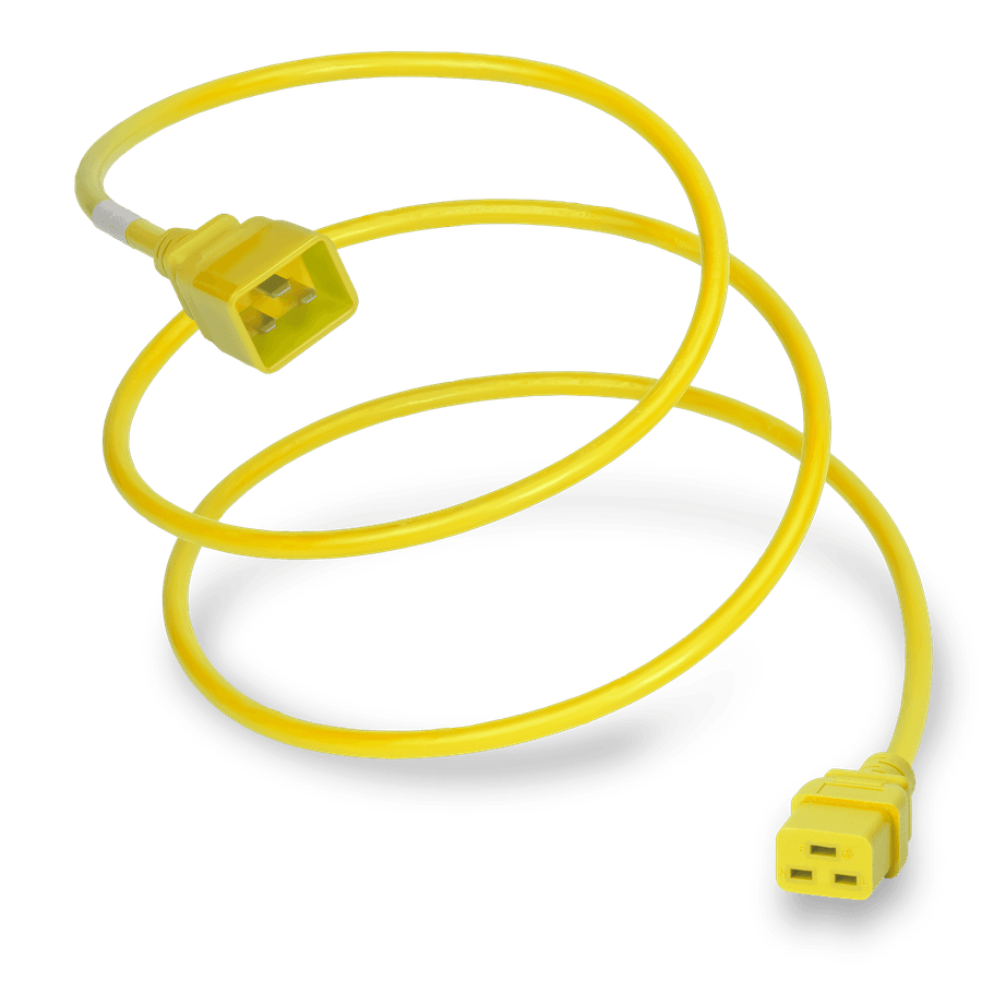 Plug (Male) : IEC 60320 C20 Connector (Female) : IEC 60320 C19 Color : Yellow