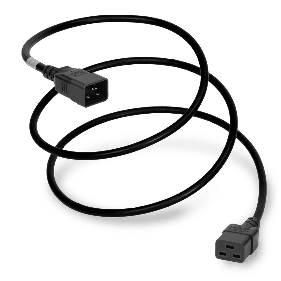 15FT C20 C19 14awg SJT 105c H05VV-F3G1.5 16/18A 250V BLACK