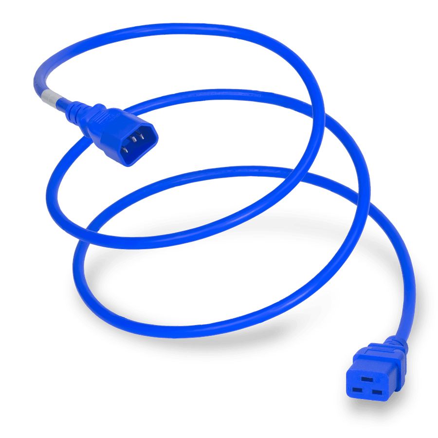 Plug (Male) : IEC 60320 C14 Connector (Female) : IEC 60320 C19 Color : Blue