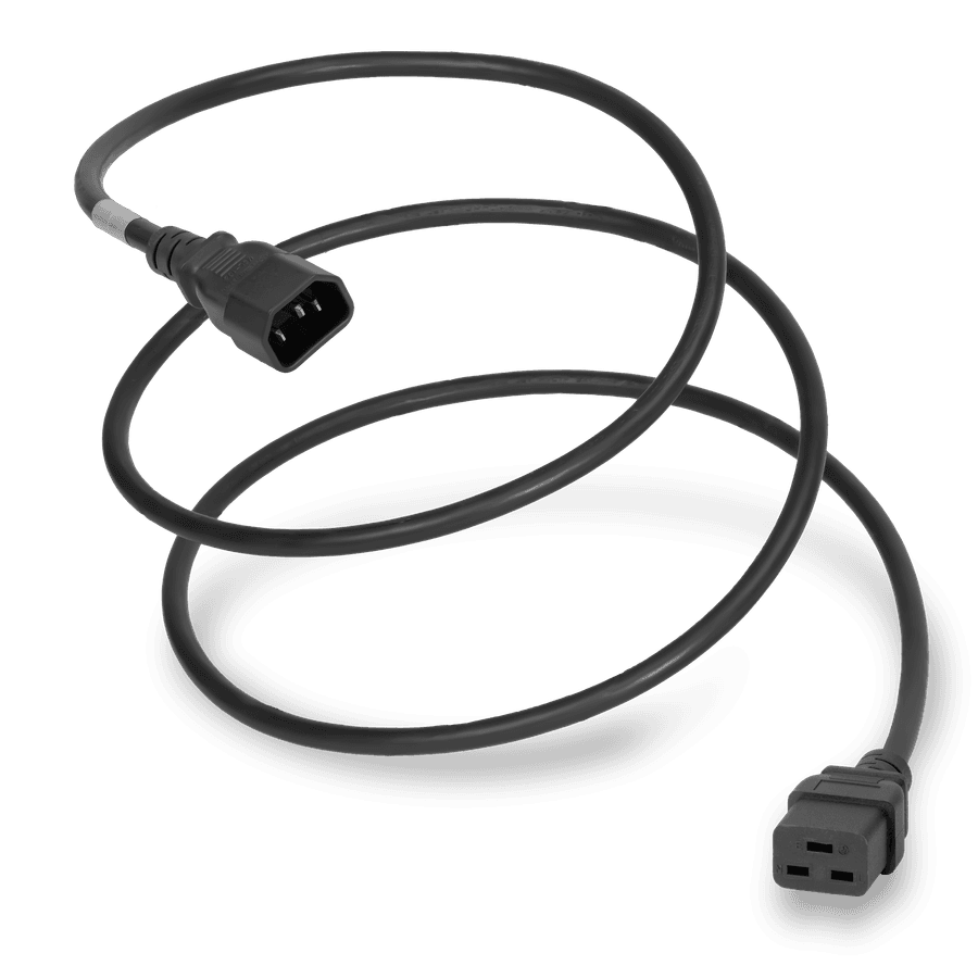 Plug (Male) : IEC 60320 C14 Connector (Female) : IEC 60320 C19 Color : Black
