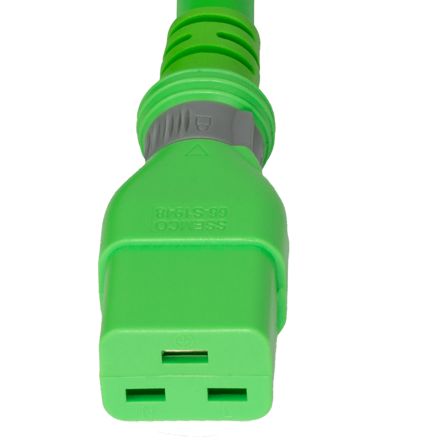 Connector (Female) : IEC 60320 C19 S-Lock (Universal Locking) Color : Green