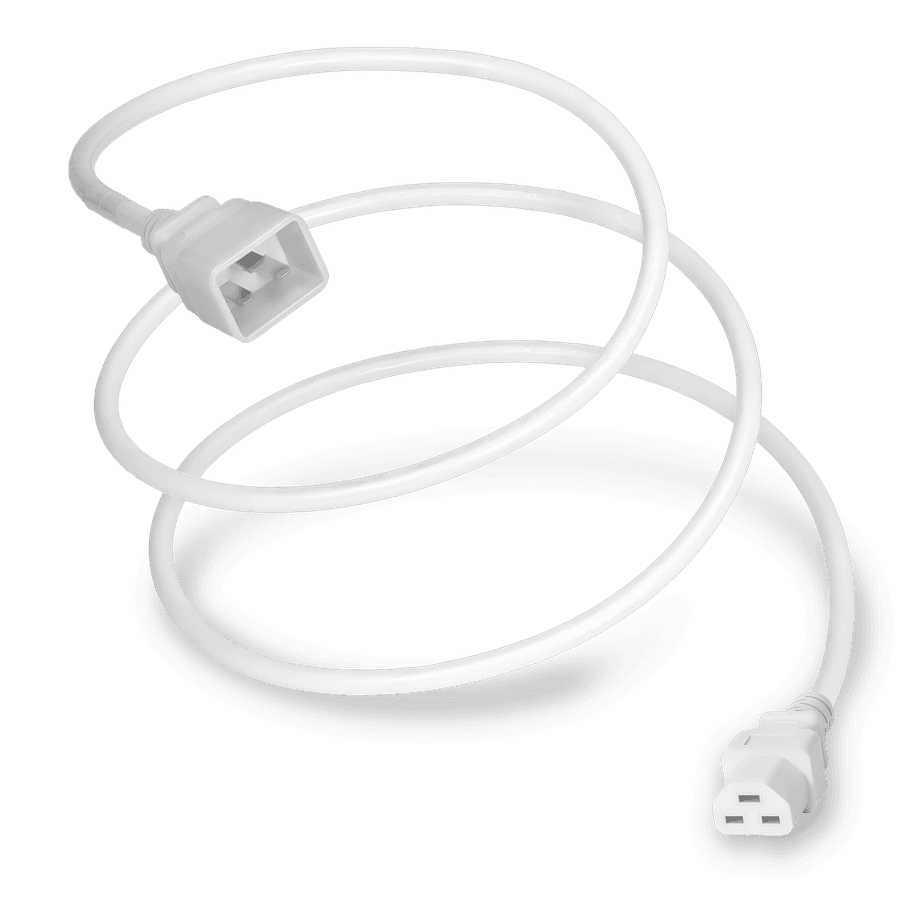 Plug (Male) : IEC 60320 C20 Connector (Female) : IEC 60320 C21 Color : White