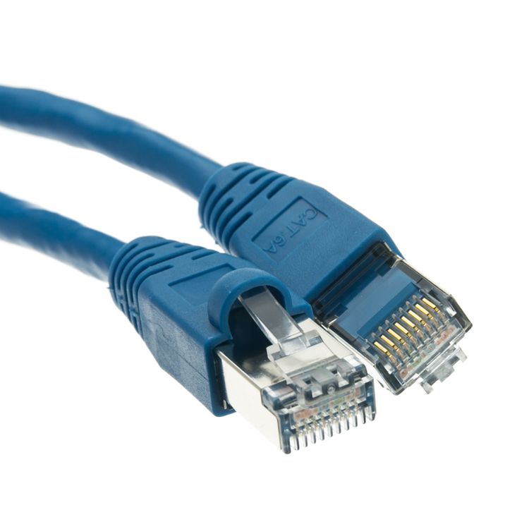 shielded cat6a gray ethernet cable molded boot snagless blue cat6a ethernet patch cable.jpg