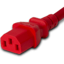 Connector (Female) : IEC 60320 C13 Color : Red