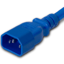 Plug (Male) : IEC 60320 C14 Color : Blue