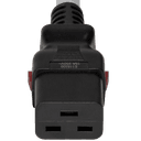 3FT White A-Lock IEC320 C20 to IEC320 C19 Universal Locking 15A 250V