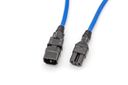 Zonit Z-Lock+ zC14 to zC15 locking power cord, blue