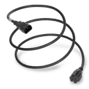 1ft IEC 60320 C14 to NEMA 5-15/5-20R, (T-SLOT) 14awg-3c, 15A Power Cable Black