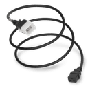 Plug (Male) : IEC 60320 C20 Locking (P-Lock) Connector (Female) : IEC 60320 C19 Color : Black