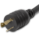 Plug (Male) : NEMA L6-20P Color : Black