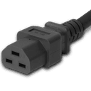3FT Black High Temp IEC320 C14 to IEC320 C21 15A 250V