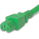 Connector (Female) : IEC 60320 C15 Color : Green