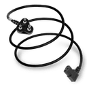 2.5M Black Type M South Africa SANS164-1 BS546 Down Angle to IEC320 C13 Right Angle 10A 250V