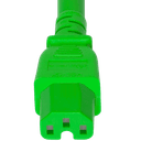 Connector (Female) : IEC 60320 C15 Color : Green
