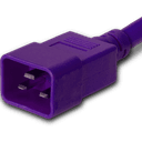 Plug (Male) : IEC 60320 C20 Color : Purple