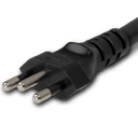 Color : Black Plug (Male) : Brazil NBR14136 10A 250V (3 Pin 3.7mm Grounded) Plug (Male) : Brazil NBR14136 16A 3x 4.5mm Pin Grounded Plug (Male) : Brazil NBR14136 20A 250V (3 Prong 4.5mm Pin Grounded)