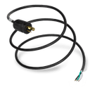 6FT Black NACC Power Whip NEMA L5-15P to Open Ended 2" ROJ 1/4" Strip 15A 125V