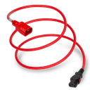 3FT Red A-Lock IEC320 C14 to IEC320 C13 Universal Locking 10A 250V