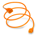 Plug (Male) : IEC 60320 C20 Connector (Female) : IEC 60320 C19 Color : Orange