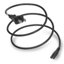 1FT Black Lamp Cable NEMA 1-15P to IEC320 C7 15A 125V