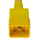 Plug (Male) : IEC 60320 C20 Color : Yellow