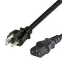 1FT Black Standard NEMA 6-20P to IEC320 C13 15A 250V