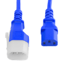 P-Lite C14 to C13, 18/3 SVT, 10A 250V, 1.5FT, Blue