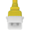Plug (Male) : IEC 60320 C20 Locking (P-Lock) Color : Yellow