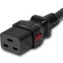 6FT Black A-Lock IEC320 C14 to IEC320 C19 Universal Locking 15A 250V