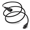 1M Black TAA Compliant IEC320 C14 to IEC320 C13 10A 250V